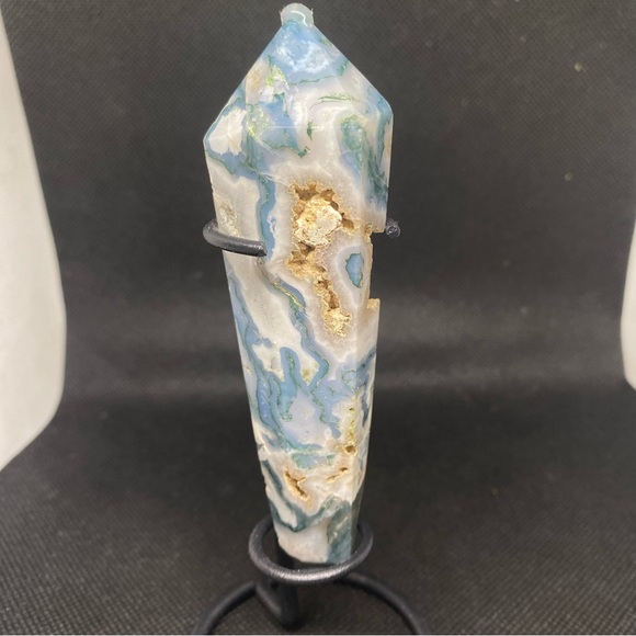 Crystals-Green Moss Agate Wand. NWTS-made by Mother Earth - Picture 3 of 8